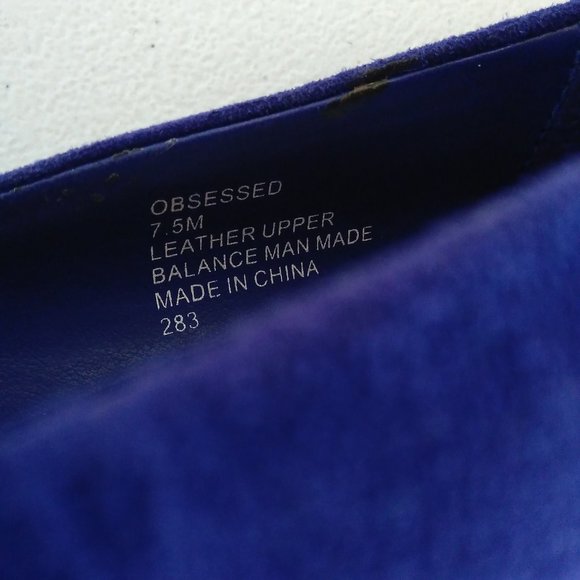 STEVE MADDEN 7.5 M VIOLET BLUE PURPLE SUEDE LEATHER PLATFORM STILETTO HEELS - Picture 14 of 17